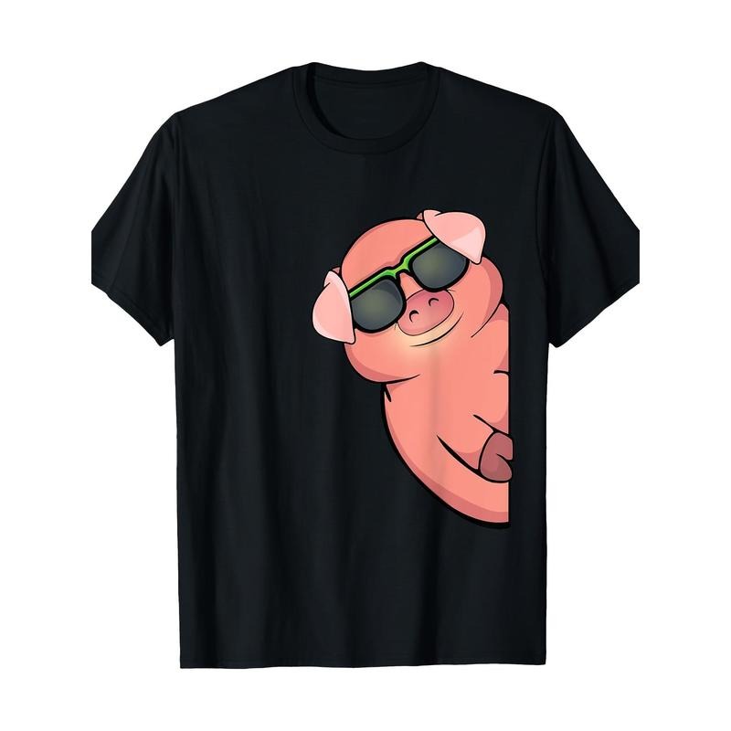 Pig Lover Women Men Swine Farm Animals Pet Pig T-Shirt-100% Cotton - 220g made in usa Hoodie, Sweatshirt | DripVista.com