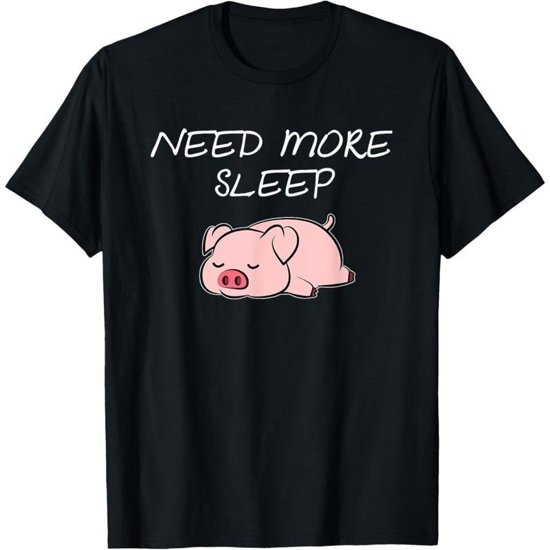 Pig Need more Sleep Pajama for Bedtime T-Shirt made in usa Hoodie, Sweatshirt | DripVista.com