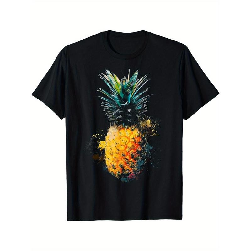 Pineapple Abstract Art Graphic Painting Motif Pineapple T-Shirt made in usastyle{n002}2 Hoodie, Sweatshirt | DripVista.com