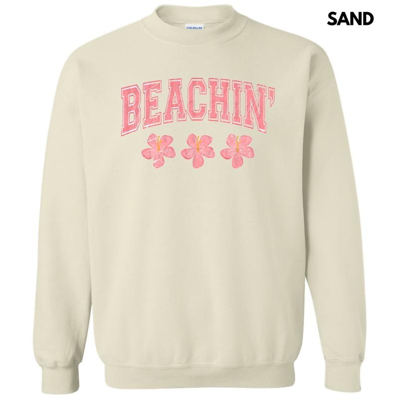 Pink Beachin' Sweatshirt T-Shirts, Hoodie | DripVista.com