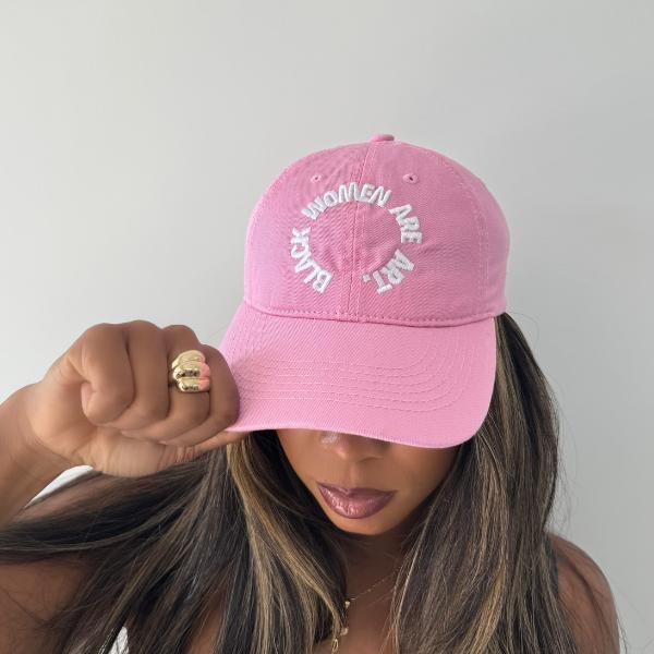 Pink Black Women Are Art Dad Hat With Adjustable Strap T-Shirts, Hoodie, Sweatshirt | DripVista.com