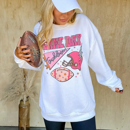 Pink Game Day Graphic Top