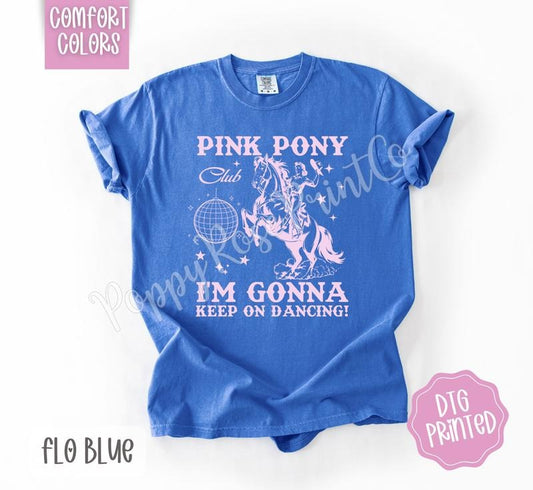 Pink Pony Club Shirt Comfort Colors, Cute Rodeo TShirt, Trendy Women's Tee, Gift for Her