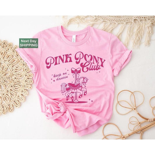 Pink Pony Club Shirt, Midwest Princess Tour, Sapphic Lesbian Pride Music Shirt, Keep On Dancing, Dancing Shirts