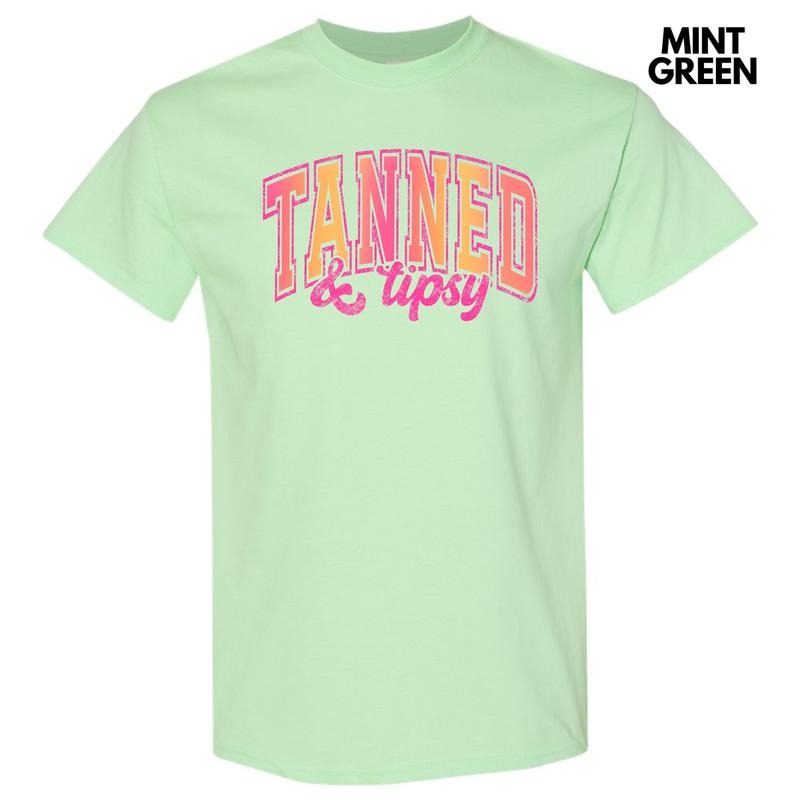 Pink Tanned & Tipsy Gildan Short Sleeve T-Shirt 'NLB' Hoodie, Sweatshirt | DripVista.com