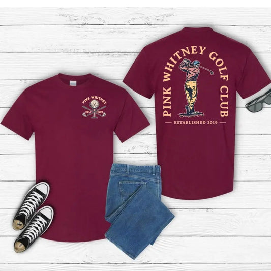 Pink Whitney Golf Club Gildan-Unisex T-Shirt Cotton Fabric  Top