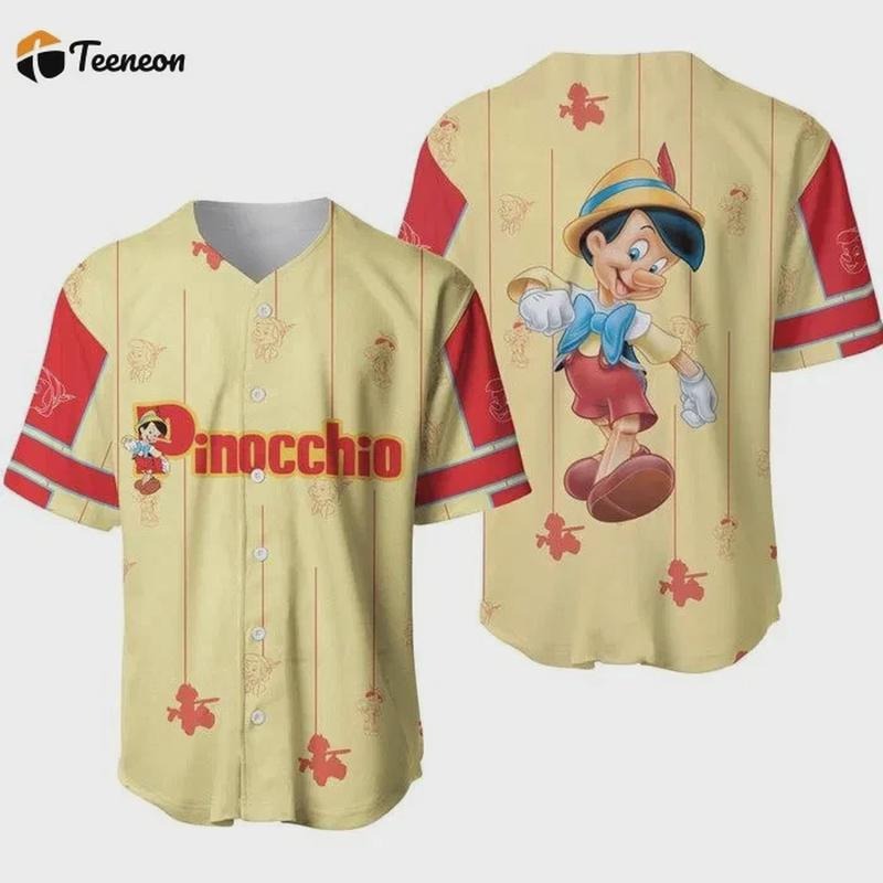 Pinocchio Yellow Red Blue Stripes Patterns Unisex Spiky hair fighters Jersey T-Shirts, Hoodie, Sweatshirt | DripVista.com