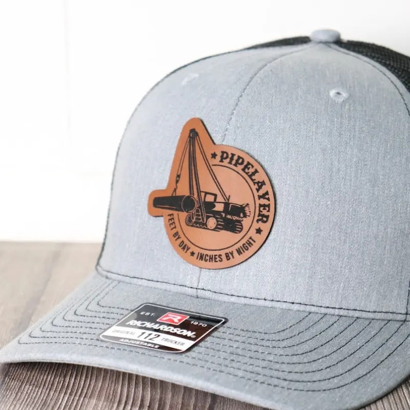 Pipelayer Leather Patch Hat | Funny | Blue Collar, Trades, Pipeliner, Laying Pipe T-Shirts, Hoodie, Sweatshirt