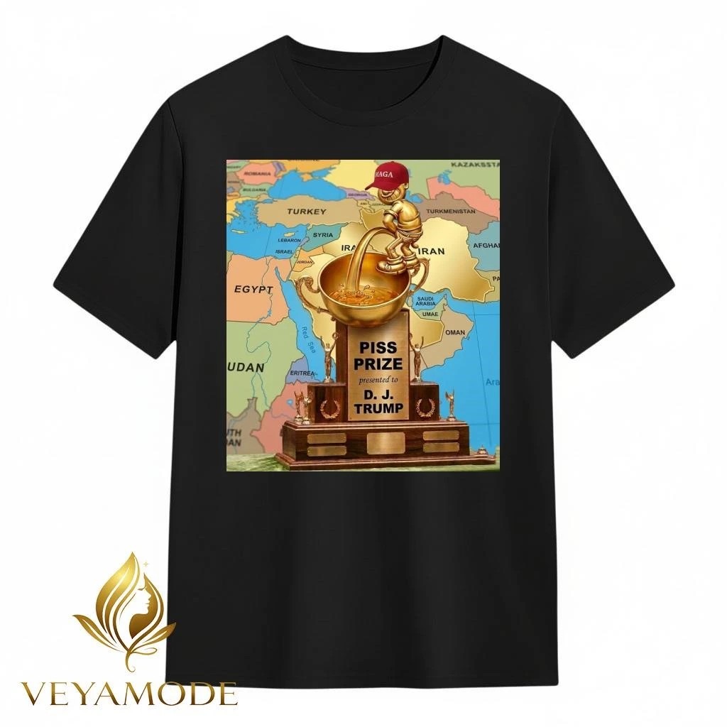 Piss prize presented to DJ Trump MAGA piss tee