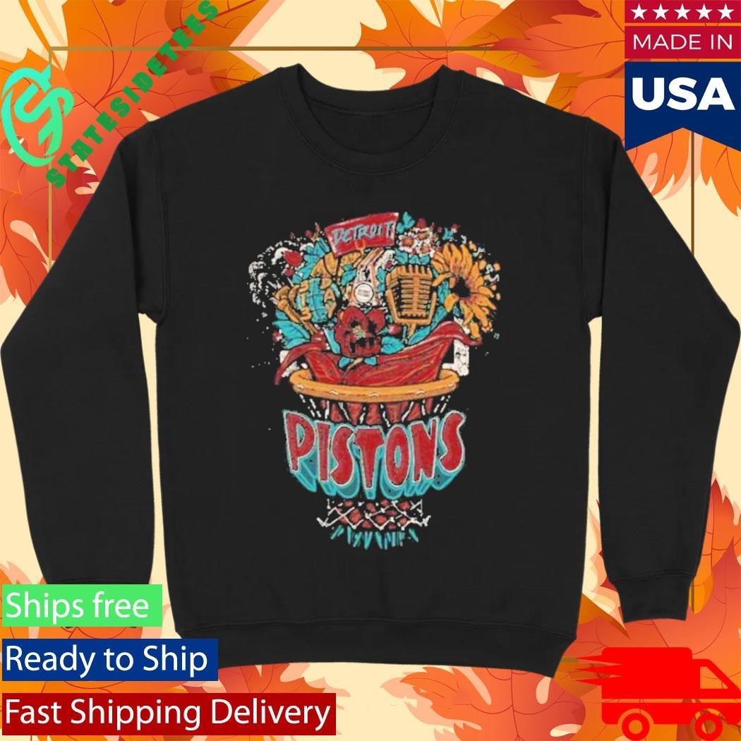 Pistons Detroit Basketball Bouquet Shirt