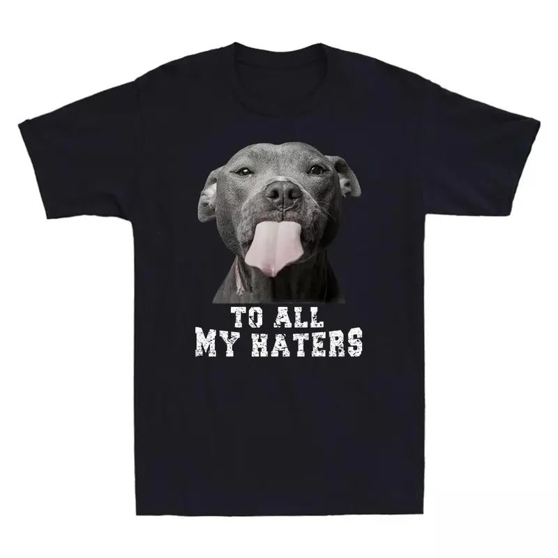 Pitbull Hidden leaf ninja Spiky hair fighters My Haters Shirt, Funny Pit Bull Dog Lover Gift Retro Lightsaber brand...