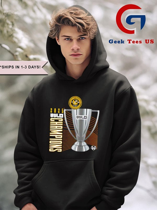 Pittsburgh Riverhounds SC 2025 USL Championship Final Champions trophy shirt