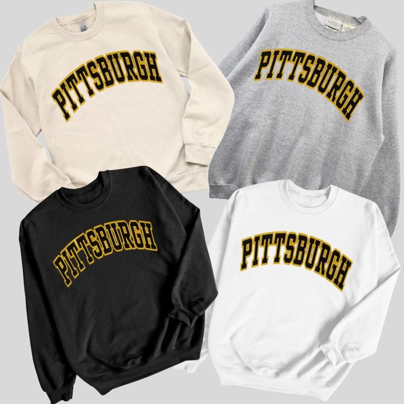 Pittsburgh Sweatshirt Vintage Pittsburgh Spiky hair fighters Team Game Day Sweatshirt Spiky hair fighters Shirt Vintage...