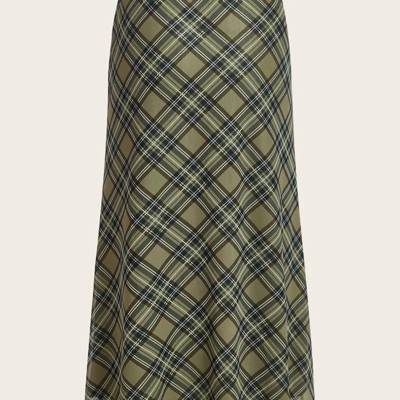 Plaid Skirt Y2k Mesh Overlay Midi Skirt Long Flowy Grunge Skirt T-Shirts, Hoodie, Sweatshirt | DripVista.com