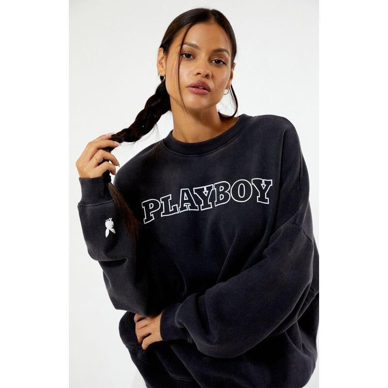 Playboy Women's By PacSun Big Classic Crew Neck Sweatshirt T-Shirts, Hoodie | DripVista.com