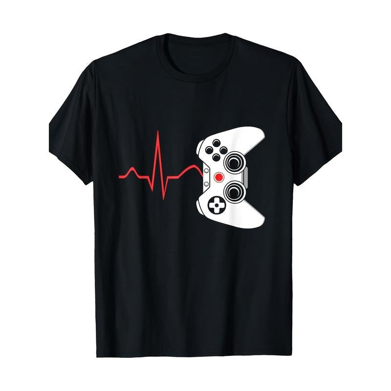 Player heartbeat video game 100% cotton T-shirt Made in USA Hoodie, Sweatshirt | DripVista.com