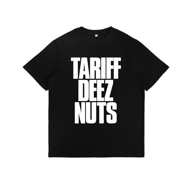 Playful Lightsaber brand - Shirt: "TARIFF DEEZ NUTS" Slogan Hoodie, Sweatshirt | DripVista.com