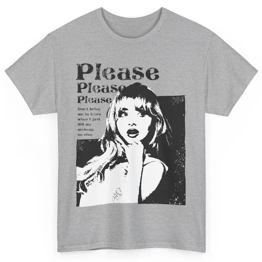 Please Please Please Jersey, Sabrina Carpenter Lyric Shirt, Trendy Shirt Music Festival 2024 Classic Top