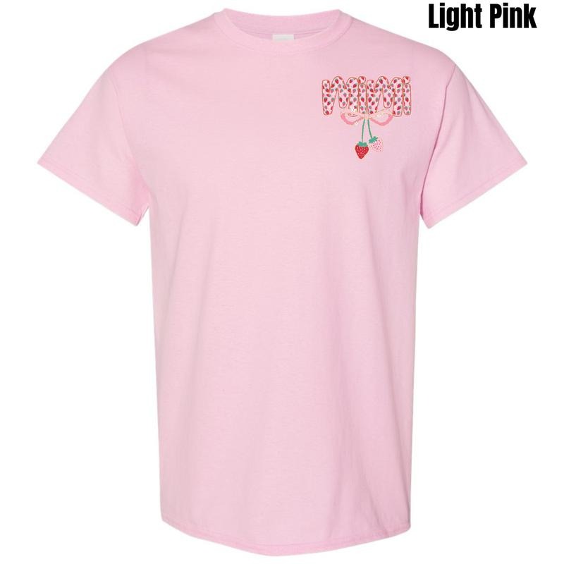 Pocket Size - Mimi Strawberry Coquette Gildan Short Sleeve T-Shirt 'NLB' Hoodie, Sweatshirt | DripVista.com