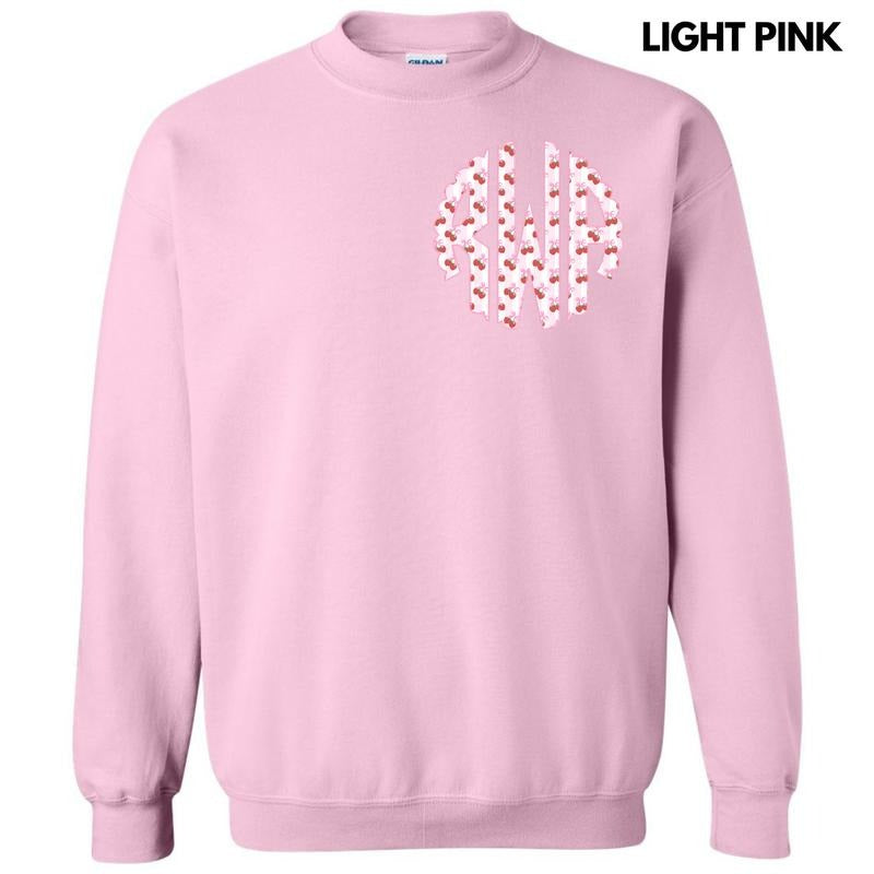 Pocket Size - Strawberry Stripe Monogram Sweatshirt 'NLB' T-Shirts, Hoodie | DripVista.com