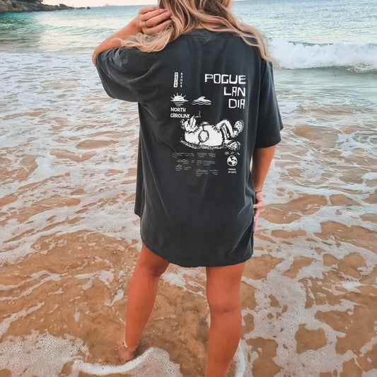 Poguelandia Tee, Outer Banks Pogue Life, Vacation Tshirt, Outer Banks Show Shirt, Outer Banks Pogue, Vintage Tee, P4L