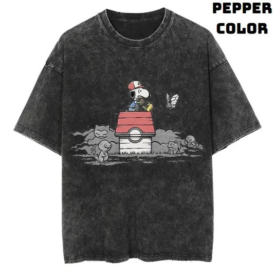 Poke Ace Vintage Tee, Snorlax Shirt, Pokemon Shirt, Vintage Pokemon Anime T-shirt, Anime Manga Shirt, Funny Shirt, Vintage Graphic Tee, Unisex T-Shirt, Gift For Fan Pokemon, Crewneck Short Sleeve Shirt Top Menswear Streetwear