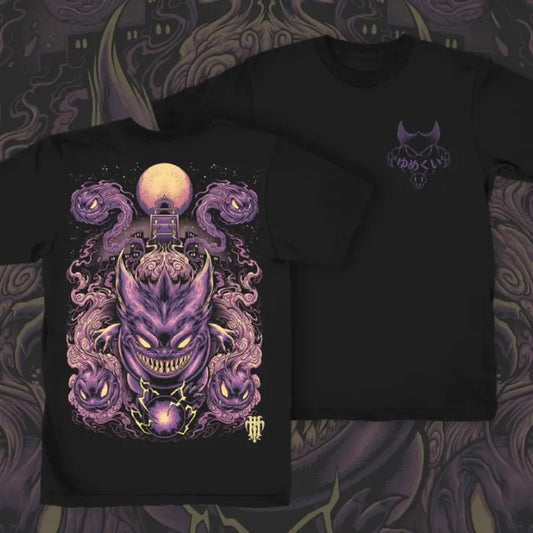 Pokemon Dream Eater Tshirt, Pokemon Shirt, Vintage anime tees, Gengar Shirt, Halloween Shirt, Tshirt for Man Top Menswear