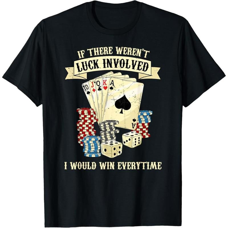 Poker Texas Hold'Em - Gambling Casino Gambler Poker T-Shirt made in usa
