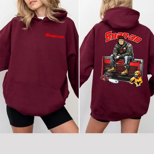 Snap-On Trummm 2 Sided Camo T-shirt Sweatshirt & Hoodie 100% Cotton 50/50 Cotton/Polyester Blend Classic Fit 1x1 Ribbed Cuffs with Spandex vintage  clothing