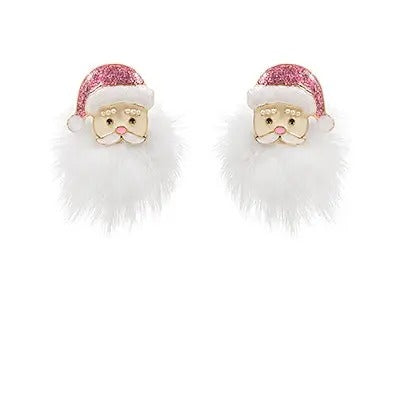 Pom Pom Bearded Santa Earrings T-Shirts, Hoodie, Sweatshirt | DripVista.com