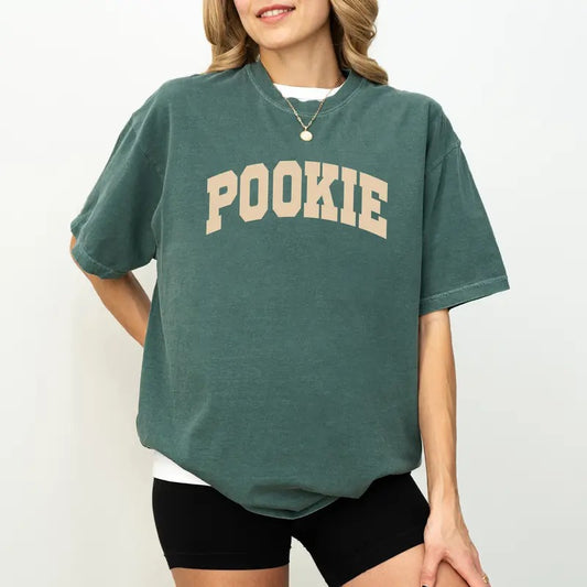 Pookie Tee, I Love My Pookie Graphic T-shirt, Pookie Unhinged Shirt, Funny Tee, Adult Humor Shirt, Sarcastic Shirt, Letter Printed T-shirt, Comfy Fabric Graphic Tee, Women's Tops, Womenswear, Cotton Fabric Relaxed Fit Chic Style