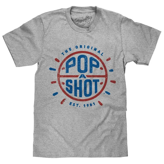 Pop-A-Shot Arcade Basketball Game T-Shirt - Gray