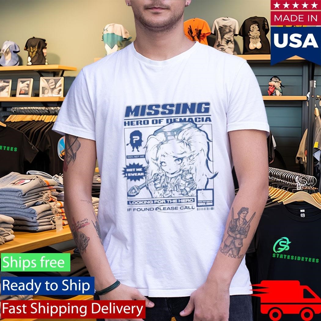 Poppy Missing Hero Of Demacia Shirt