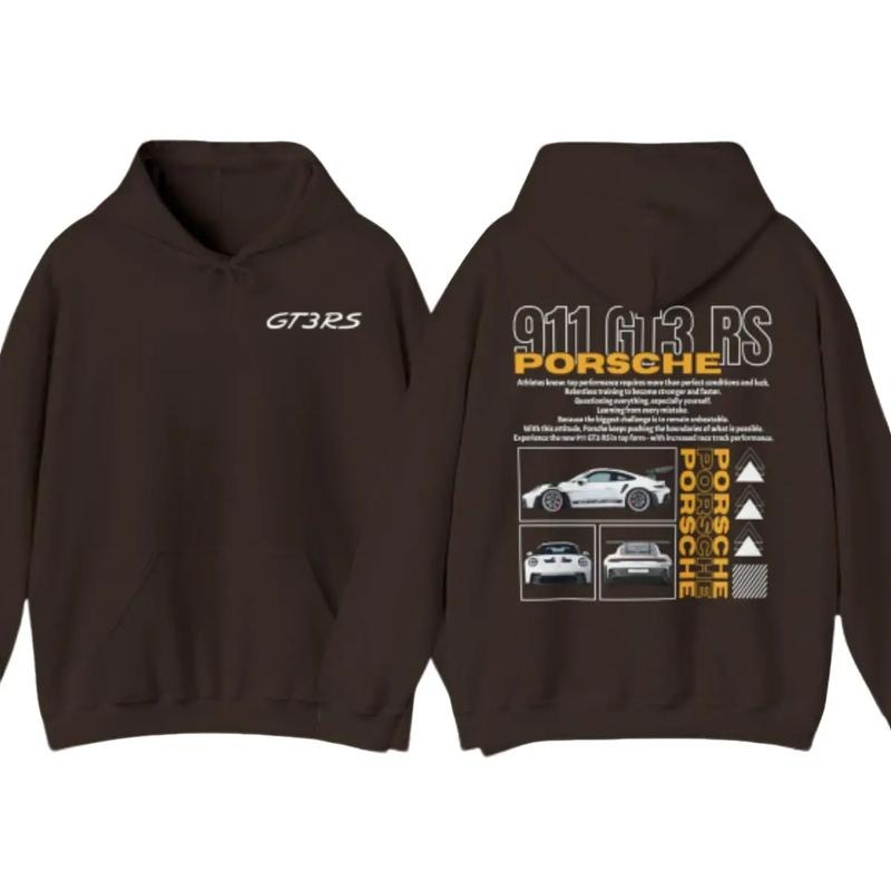 Porsche 911 GT3 RS Aesthetic 2 Sided Hoodie, Porsche 911 GT3 RS Hoodie For Men And Women, Trendy Shirt