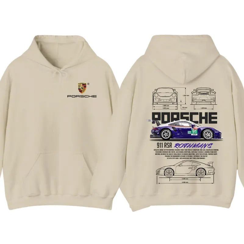 Porsche 911 GT3 RS Rothmans T-Shirt Sweatshirt Hoodie, For Men And Women, Trendy Shirt