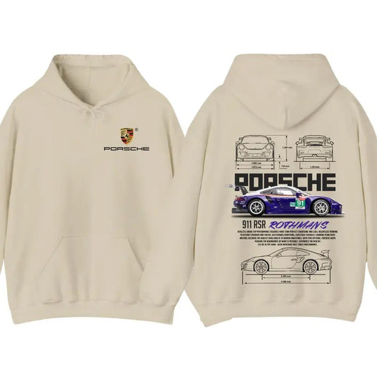 Porsche 911 GT3 RS Rothmans T-Shirt Sweatshirt Hoodie, For Men And Women, Trendy Shirt