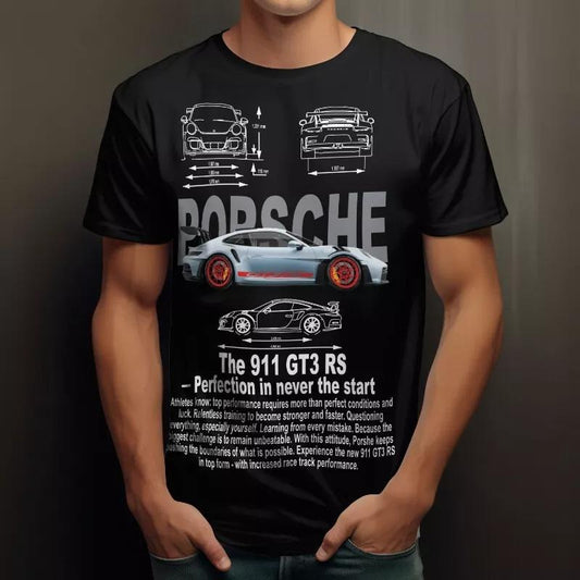 Porsche 911 GT3 RS Shirt All Size Unisex Shirt, Gift for Car Enthusiasts, Porsche Lover Shirt, Porsche T-shirt, Sports Car Racing Fan T Shirt