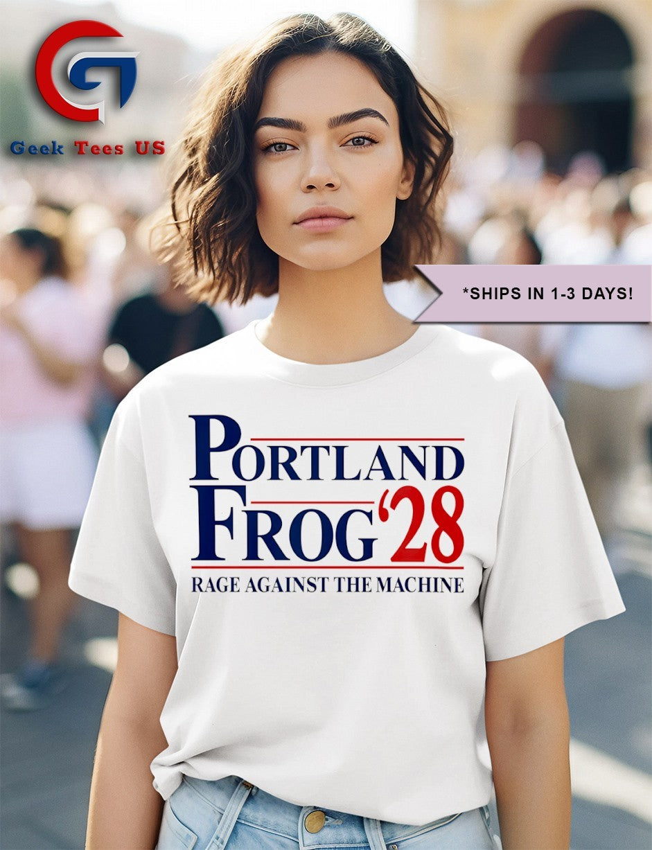 Portland Frog ’28 Rage Against the Machine shirt