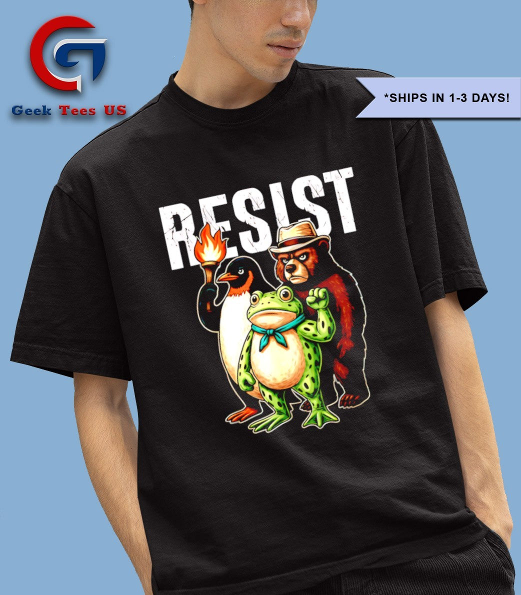 Portland Frog and animals Protest Resist 2025 shirt