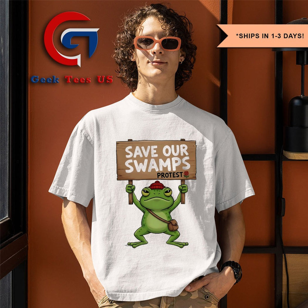 Portland Protest Frog save our swamps protest shirt
