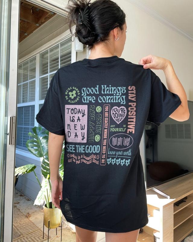 Positive Quotes Aesthetic Clothes Mental Health Shirt Positivity Clothing Kindness Shirt Positive Shirt Mental Health Shirts Trendy Clothes style 02