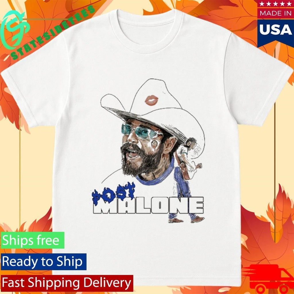 Post Malone Blue Flame Shirt
