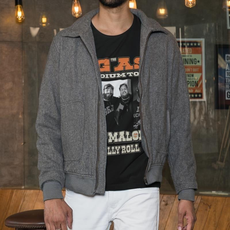 Post Roll Concert Tour T- Shirt Rapper Tee For Men Women Graphic Tee Cotton Menswear Hoodie, Sweatshirt | DripVista.com
