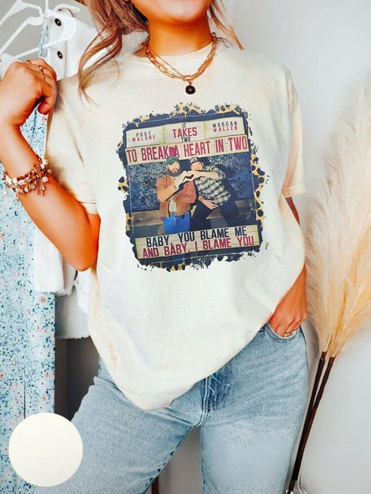 Post Wallen & Morgan Malone Tshirt, I Had Some Help Shirt, Country Music Tee, Rodeo Western Wear, Cowgirl Teem, One Thing At A Time, Unisex T-Shirt, Gifts For Men Women, Short Sleeve Tee Shirt, Gifts For Birthday Fathers Day