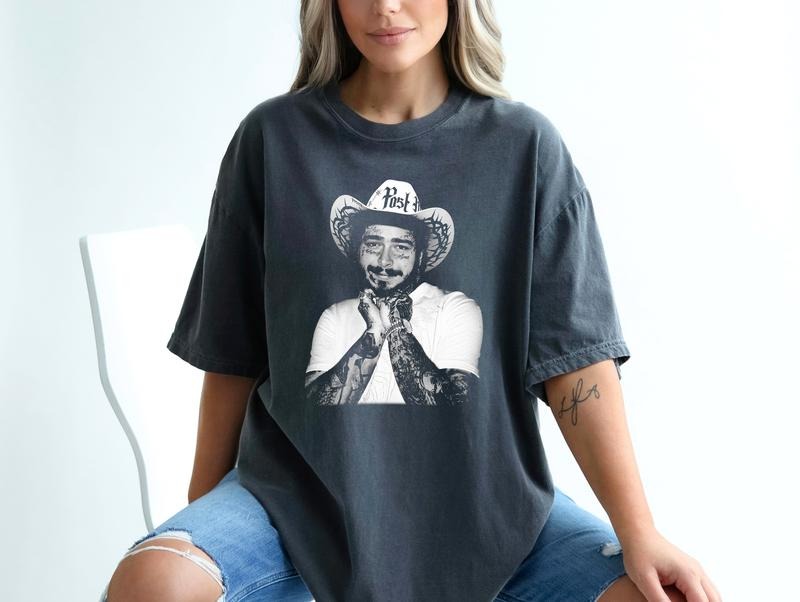 Posty Rodeo Concert Festival T-Shirt - Unisex Vintage Cowboy Post Tee - Country Shirt for Men and Women