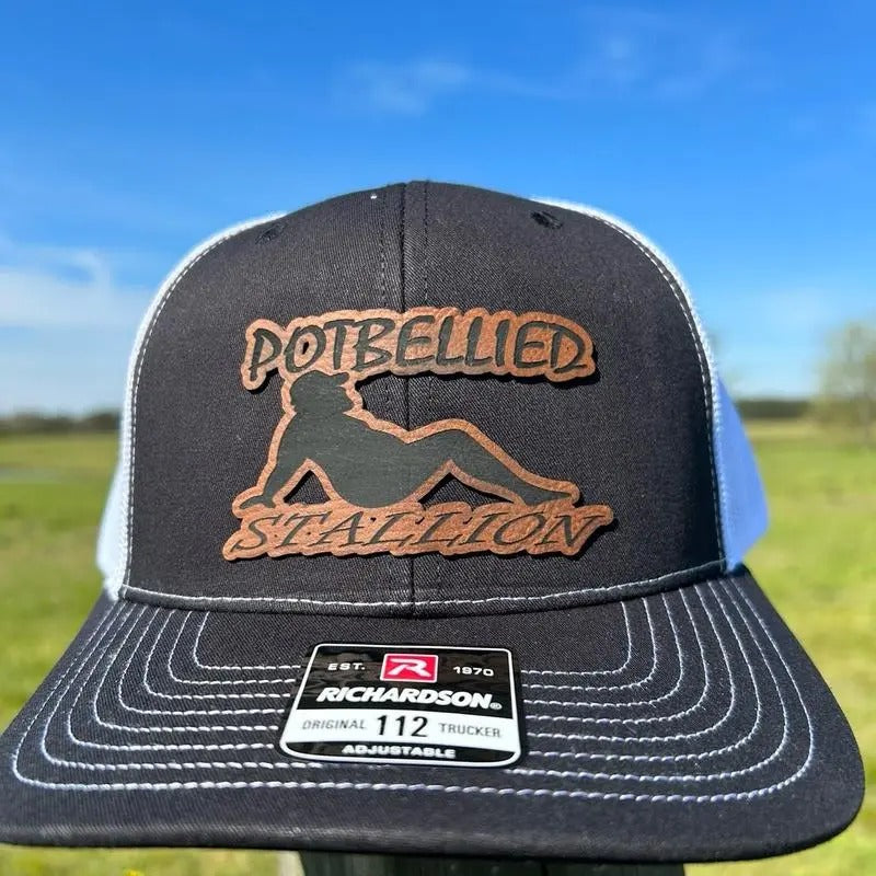 Potbellied Stallion with natural colored patch on Richardson 112 T-Shirts, Hoodie, Sweatshirt | DripVista.com