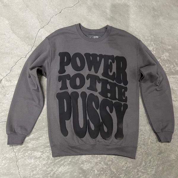 Power to the P Grey Crewneck Sweater T-Shirts, Hoodie, Sweatshirt | DripVista.com