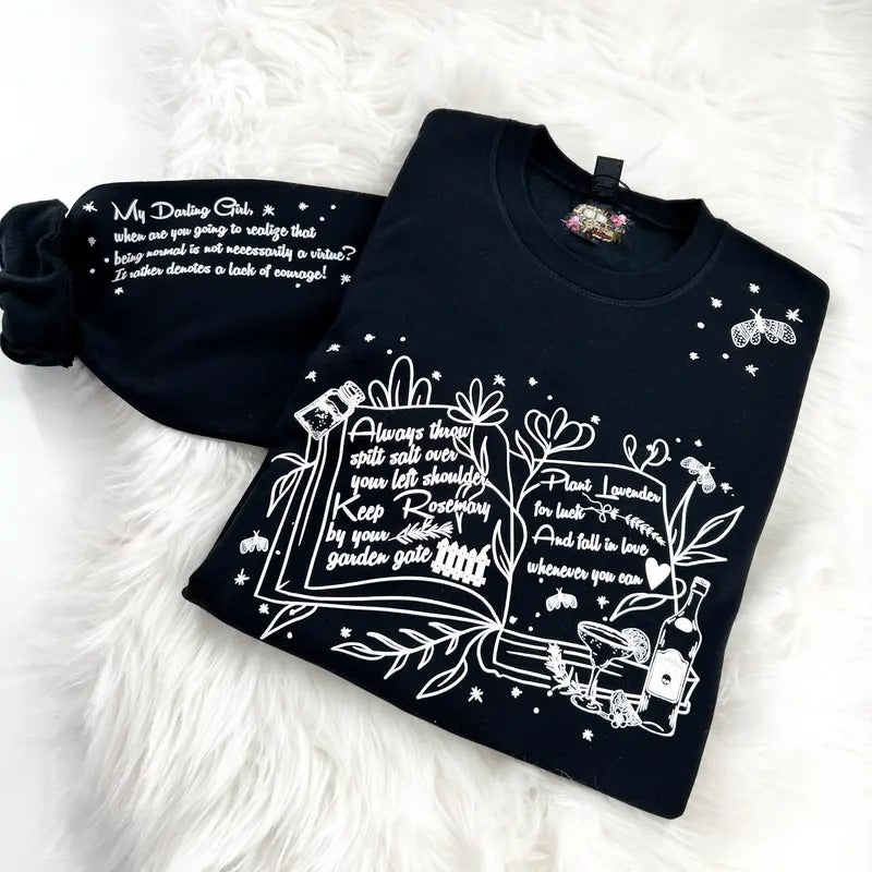 Practical Magic ~ Salt, Rosemary, Lavender & Love Sweatshirt Womenswear Comfy Tops T-Shirts, Hoodie | DripVista.com