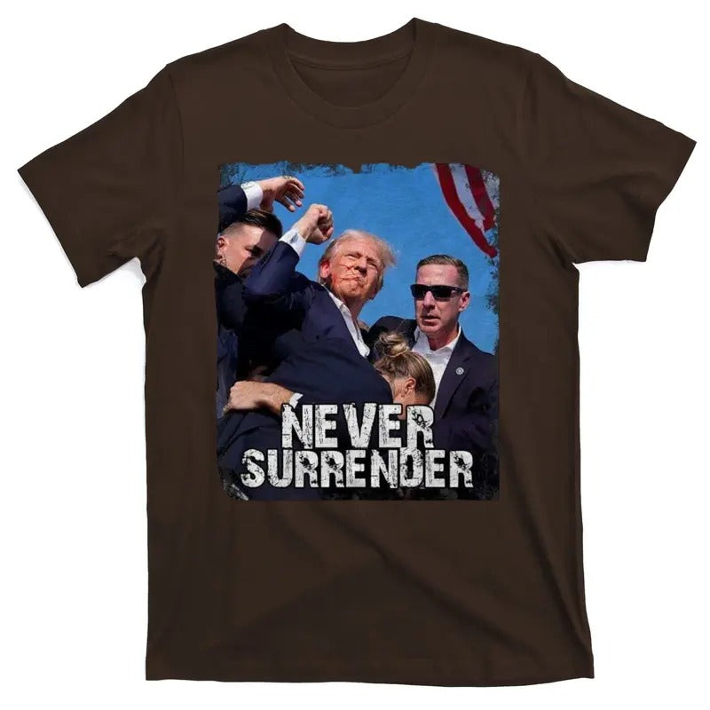 Pray For President Trump Never Surrender T-Shirt Hoodie, Sweatshirt | DripVista.com