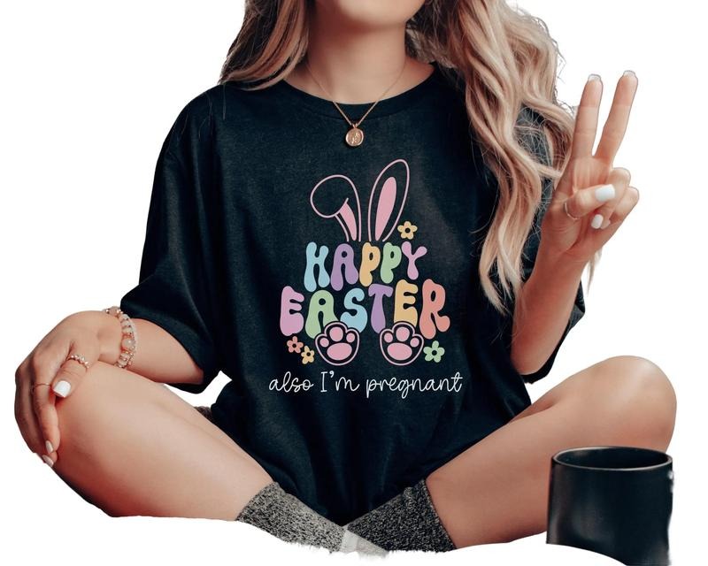 Pregnancy Announce, Baby Announcement, Easter Gender Reveal, Expectant Gift Shirt, Easter Baby Shower, Easter Maternity...